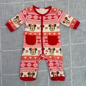 Tokyo Disney Baby Coverall 80cm Minnie Mouse Winter Jumpsuit Fleece